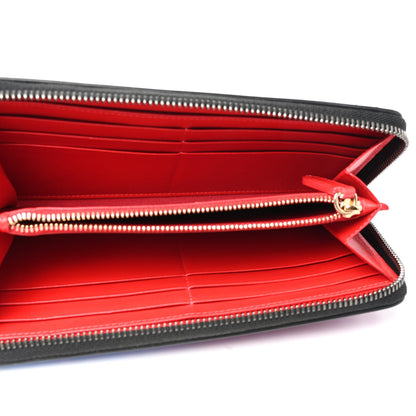 Christian Louboutin Patent Scarabe Spikes Panettone Zip Around Wallet Rose Digitale 5 of 9