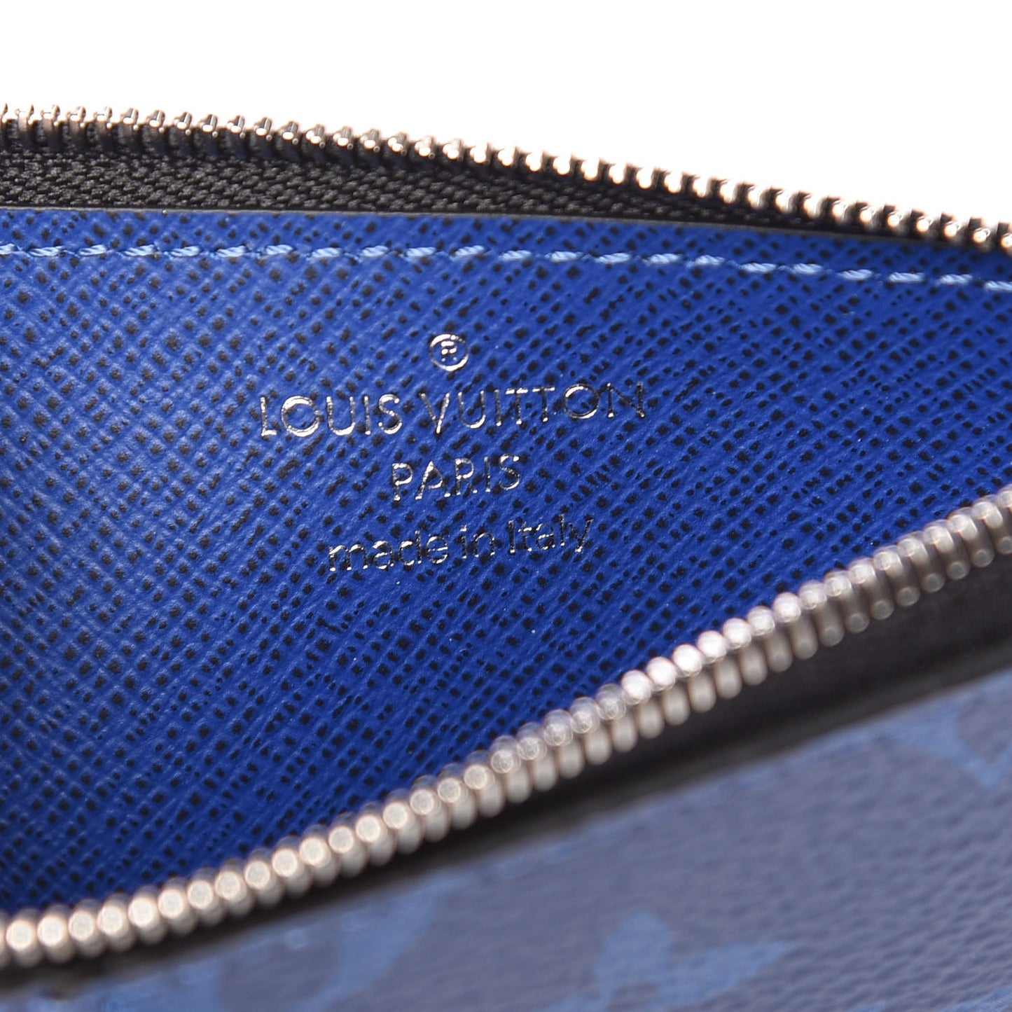 Monogram Taiga Coin Card Holder Cobalt