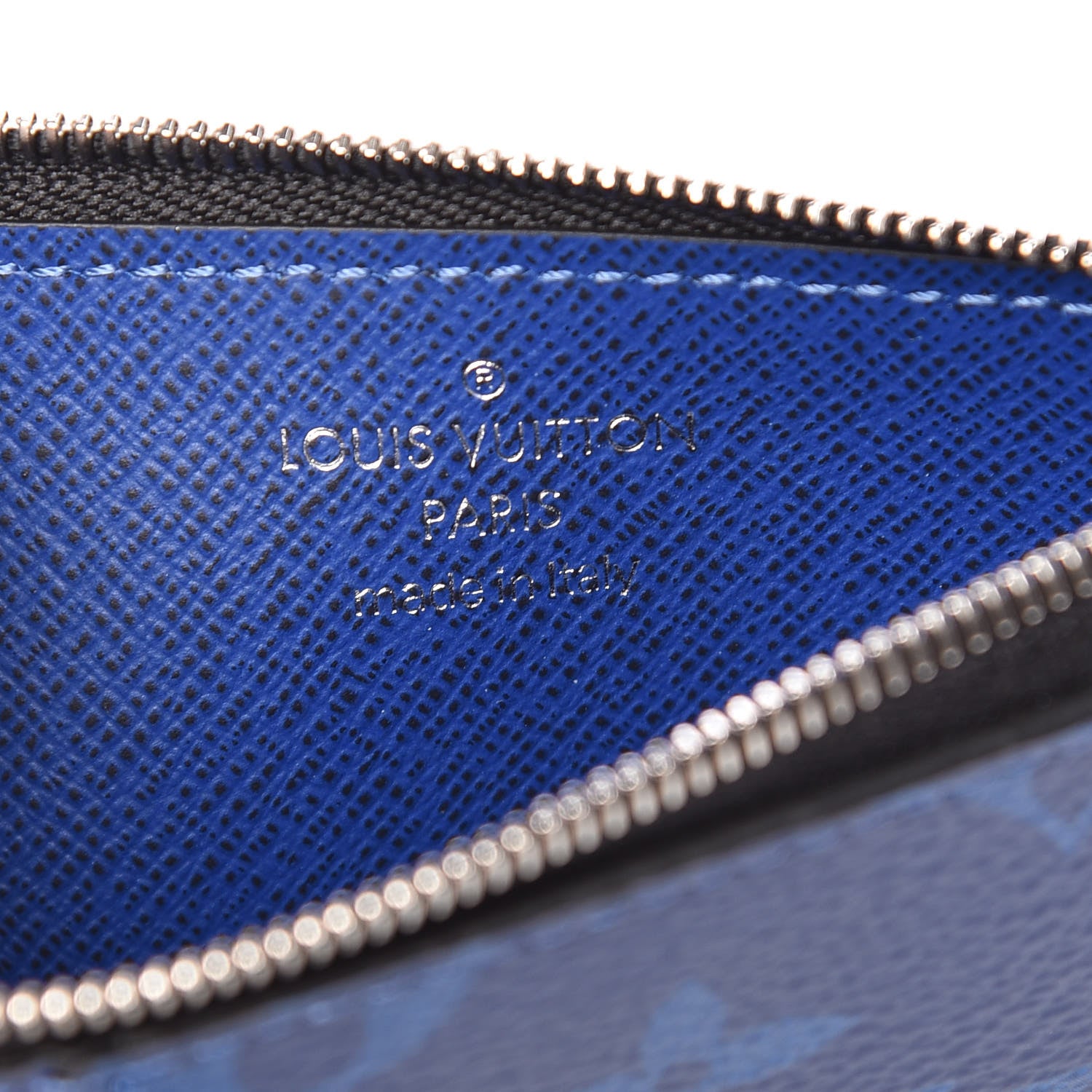 Louis Vuitton Monogram Taiga Coin Card Holder Cobalt 6 of 7