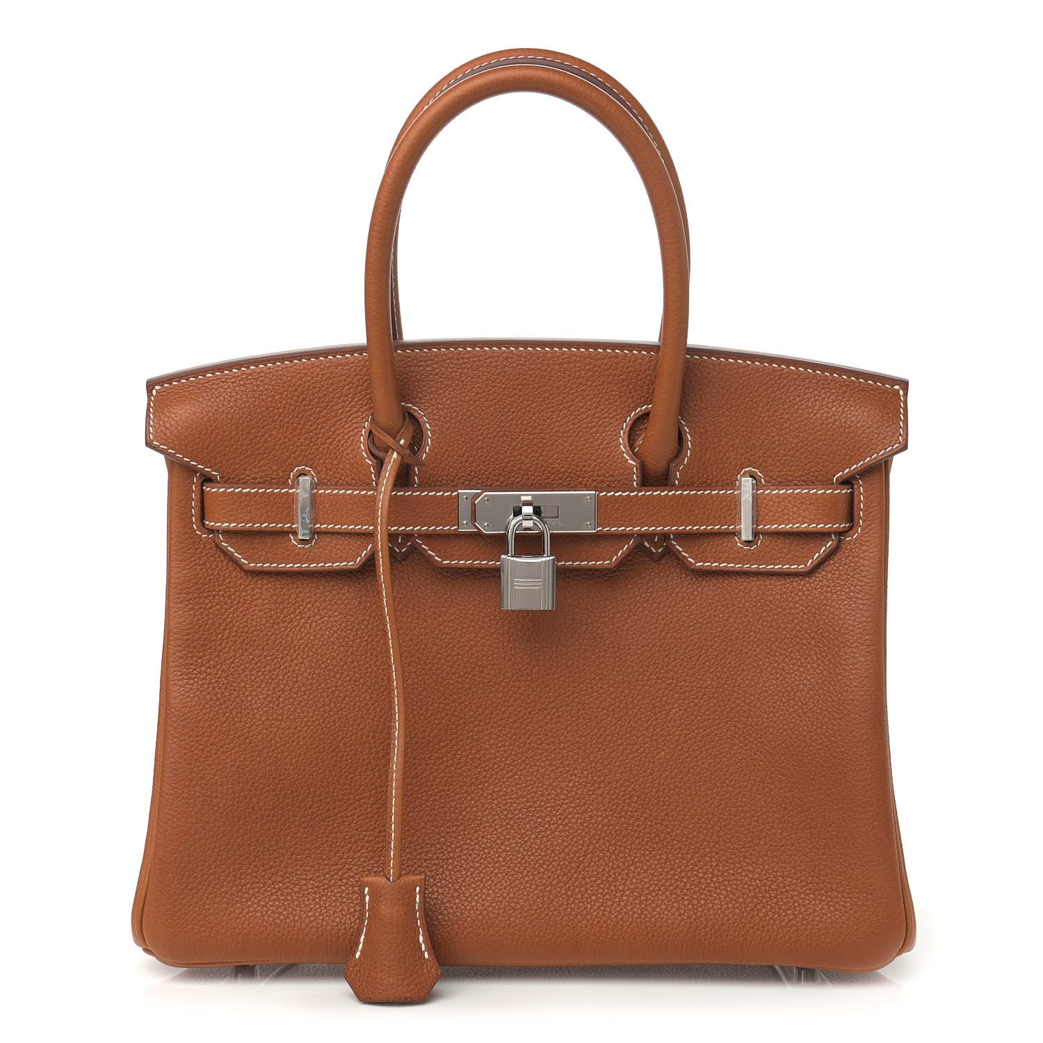 Hermes Natural Barenia Faubourg Birkin 30 Fauve 1 of 11