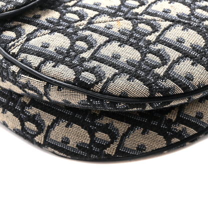 Christian Dior Oblique Saddle Bag Blue 9 of 10