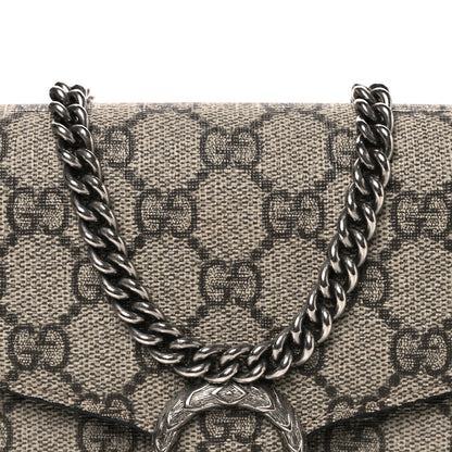 Gucci GG Supreme Monogram Mini Dionysus Chain Wallet Beige Black 8 of 10