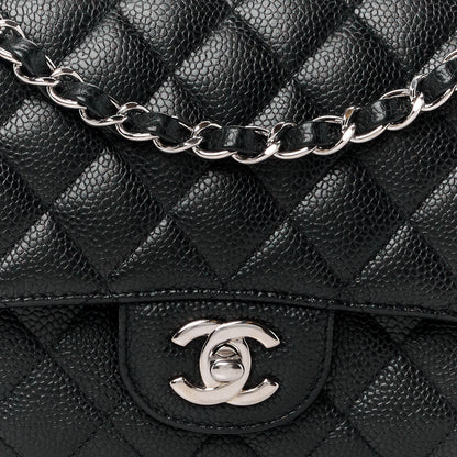 Chanel Caviar Quilted Medium Double Flap Black 9 of 15