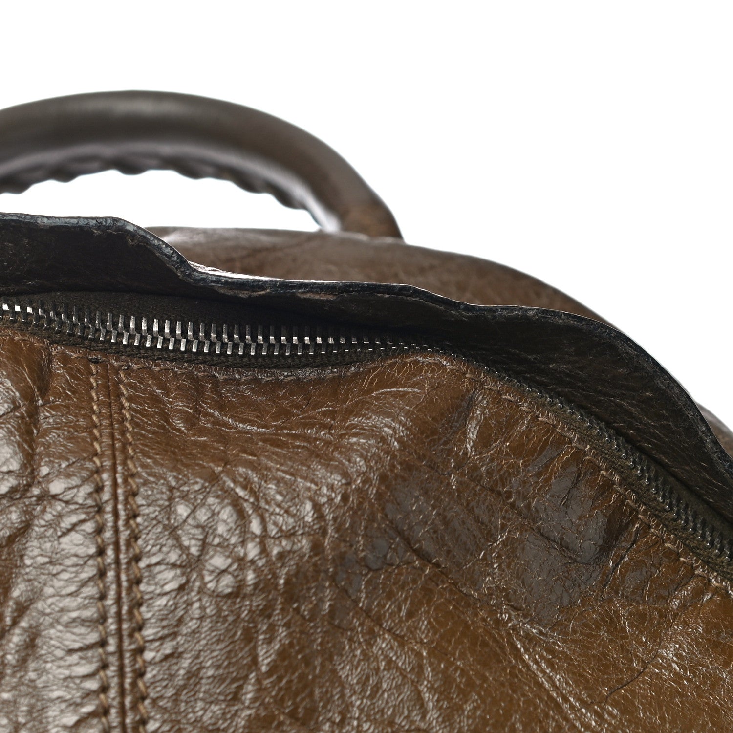 Balenciaga Agneau Classic Silver Hardware Backpack Brown 12 of 20