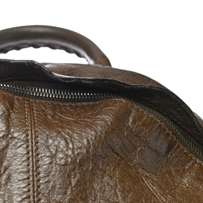 Balenciaga Agneau Classic Silver Hardware Backpack Brown 12 of 20