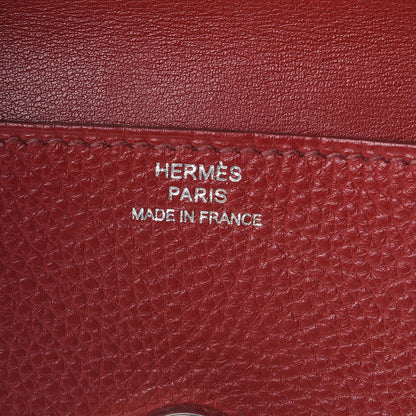 Hermes Togo Dogon Card Case Rouge Garance 6 of 8