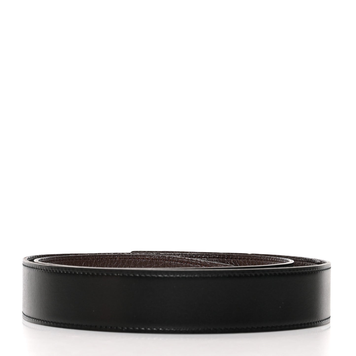 Box Togo 32mm Belt Strap 90 Black Chocolate