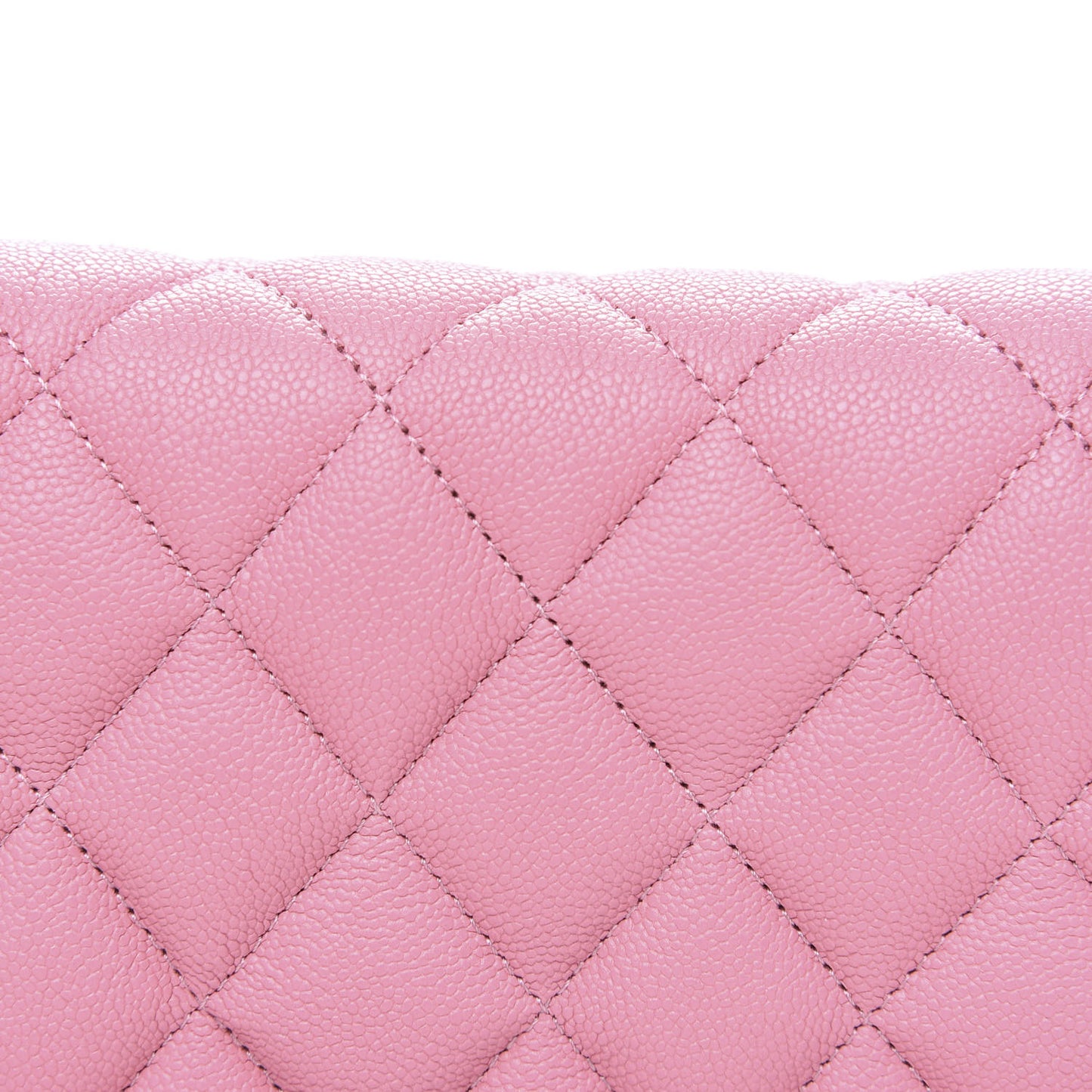 Caviar Quilted Boy Wallet On Chain WOC Light Pink