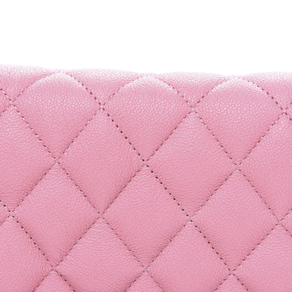 Chanel Caviar Quilted Boy Wallet On Chain WOC Light Pink 12 of 13