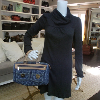 Louis Vuitton Monogram Denim Neo Speedy Blue 2 of 9