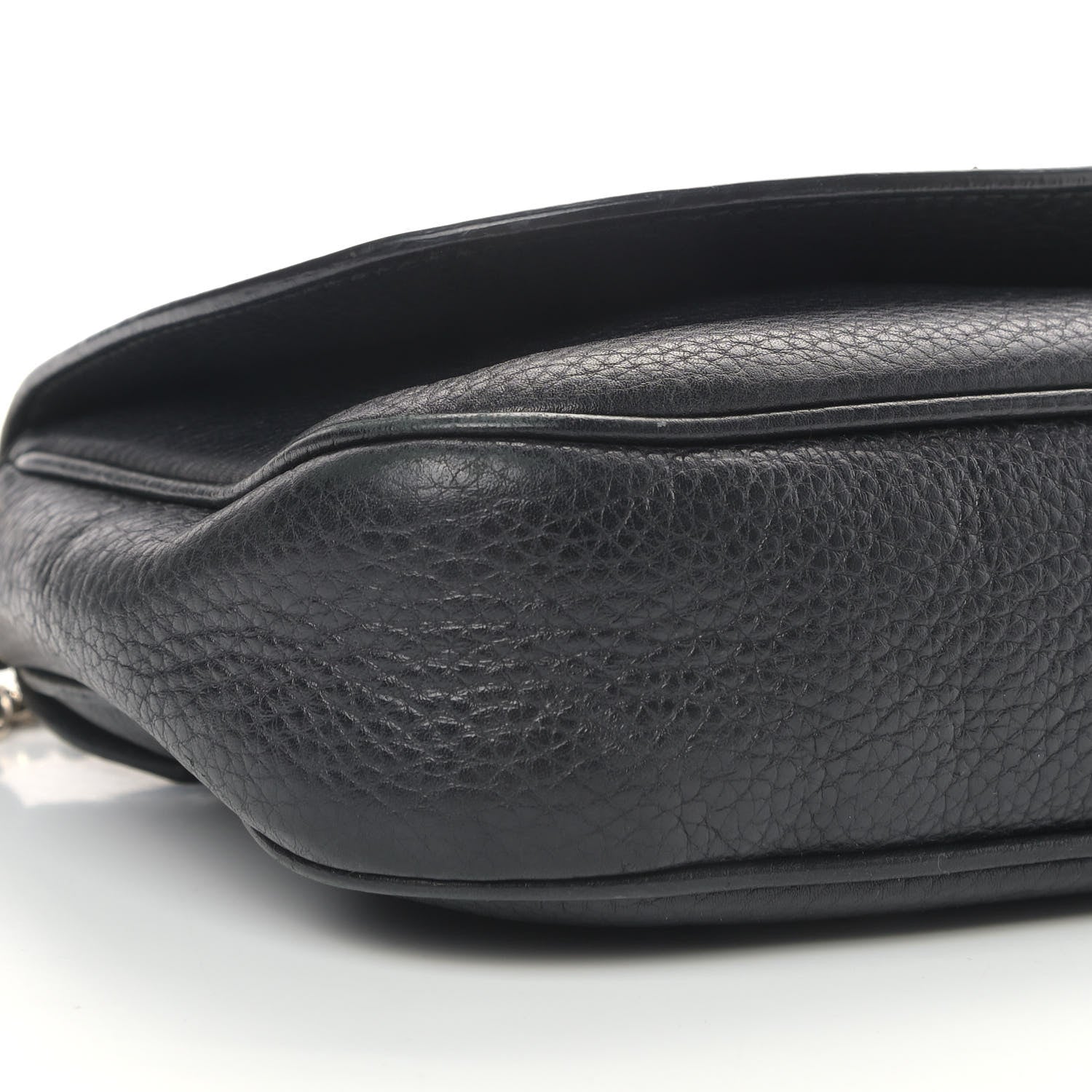 Gucci Pebbled Calfskin Medium Soho Flap Crossbody Black 6 of 21