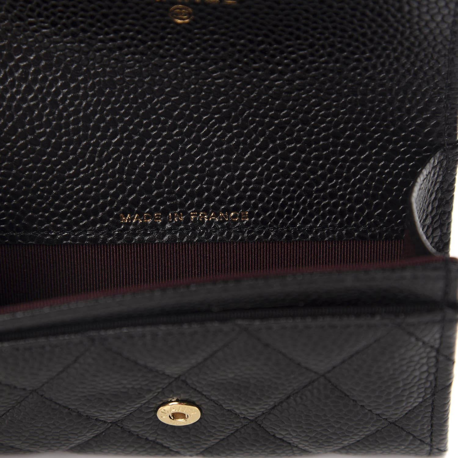 Chanel Caviar Quilted Flap Card Holder Black 7 of 9