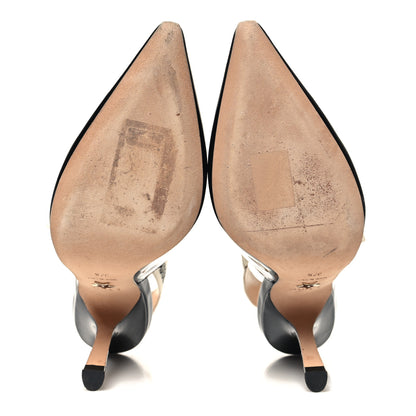 Christian Dior Patent Ribbon J'Adior Slingback 100mm Pumps 37.5 Black 5 of 9