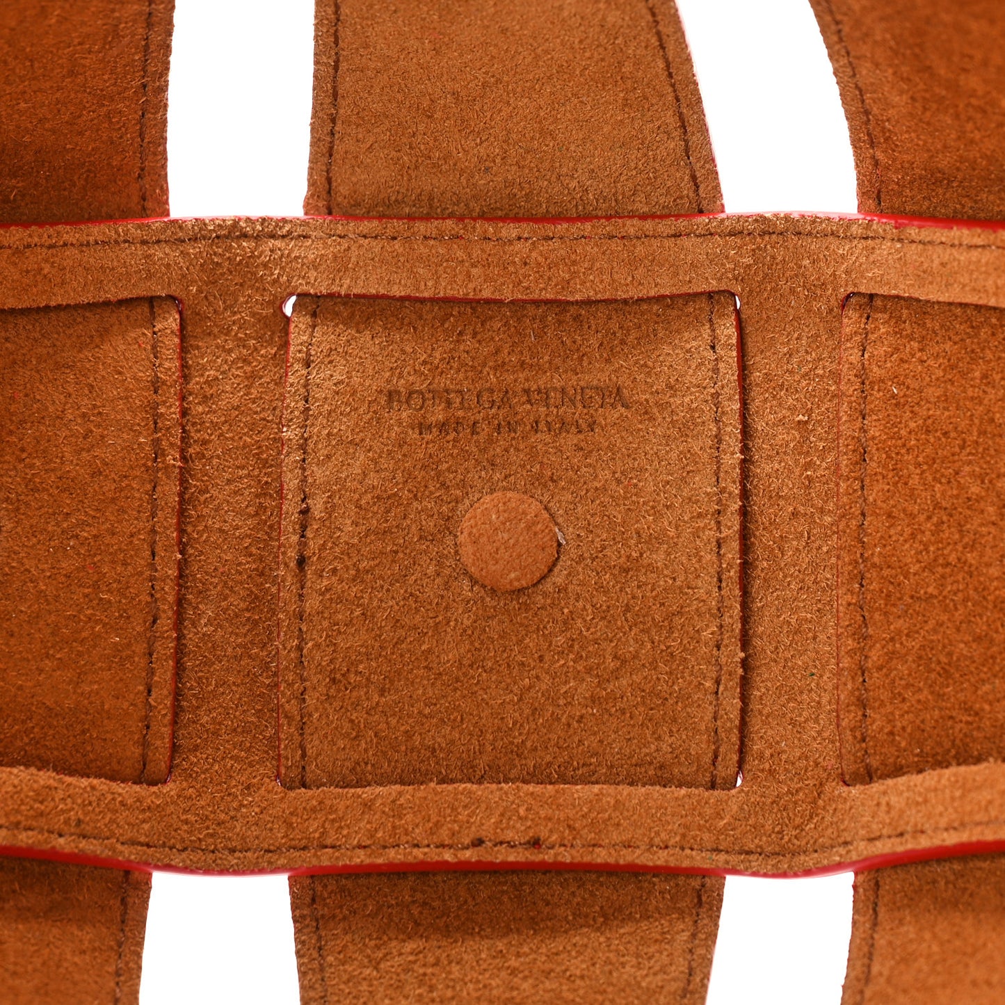 French Calfskin Small Shell Bag Chili Tomato