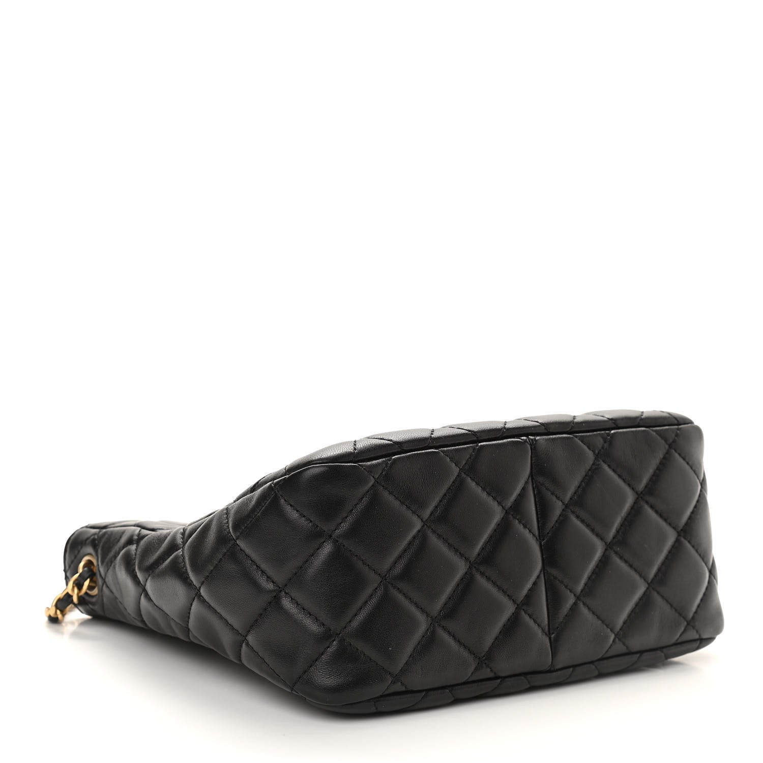 Chanel Lambskin Quilted Small Pearl Crush Hobo Black 4 of 10