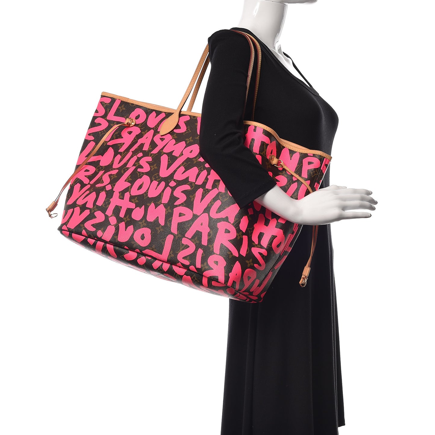 Monogram Graffiti Neverfull GM Fuchsia