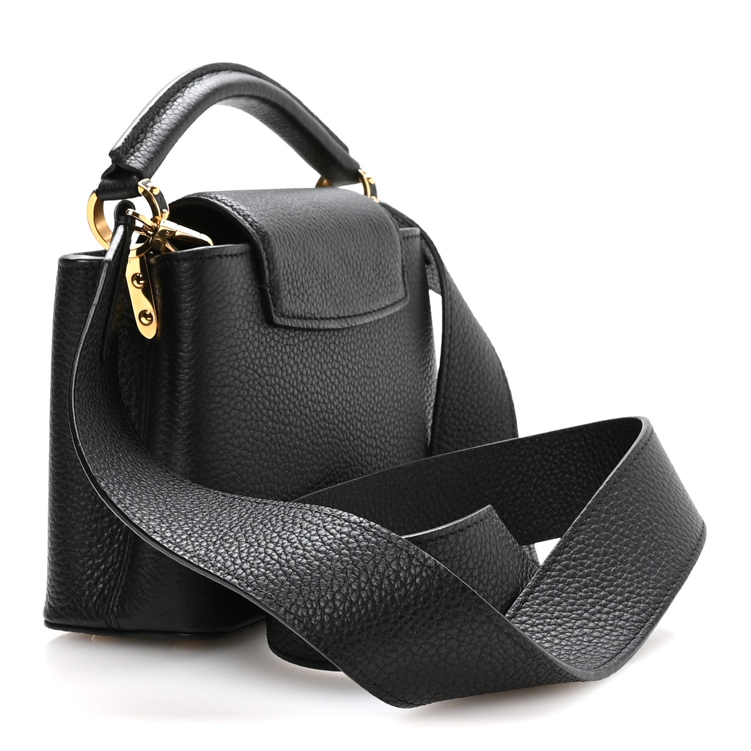 Louis Vuitton Taurillon Mini Capucines Black 3 of 10