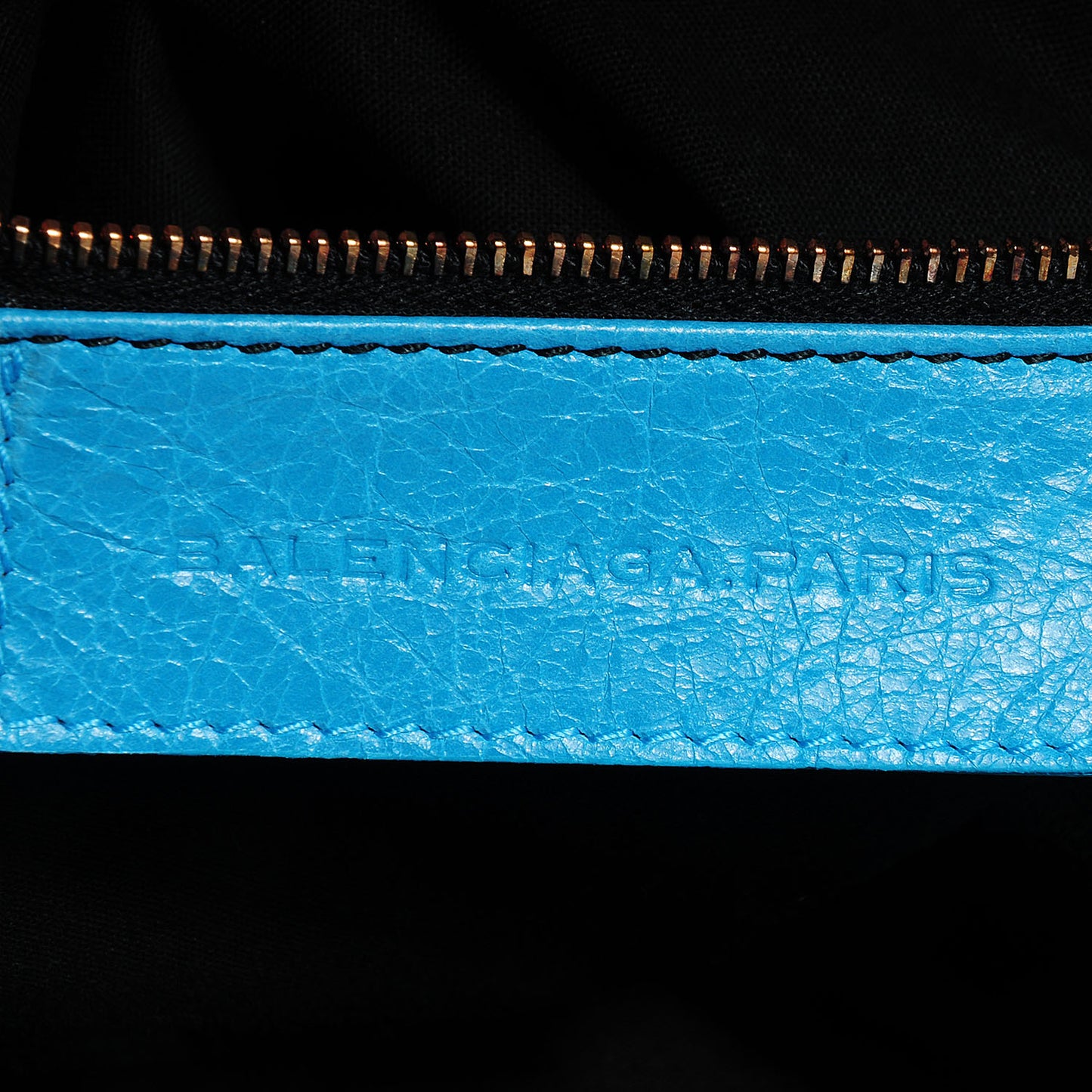 Agneau Giant 12 Rose Gold Hardware Weekender Bleu Paon