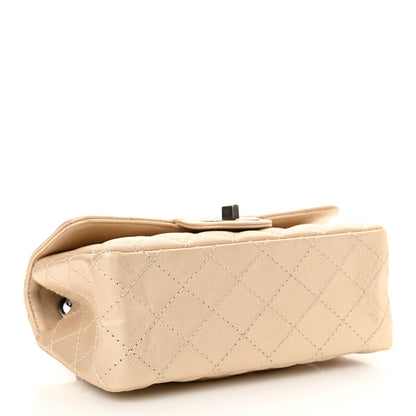 Chanel Metallic Sheepskin Quilted 2.55 Reissue Mini Flap Beige 4 of 13