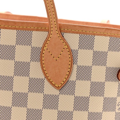 Louis Vuitton Damier Azur Neo Neverfull MM Rose Ballerine 13 of 17