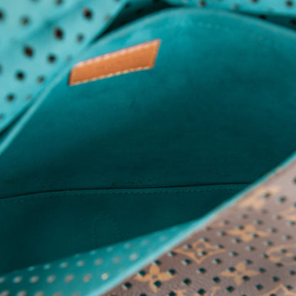 Louis Vuitton Monogram SC Flore Saumur Teal 8 of 8