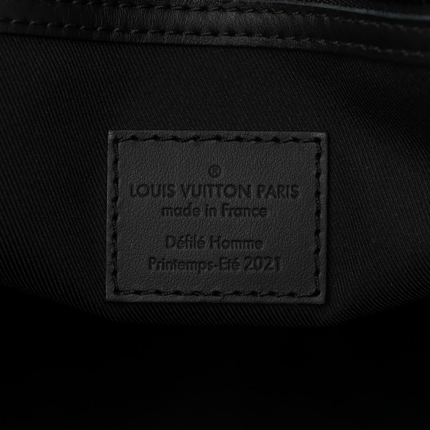 Calfskin Damier Distorted Keepall Bandouliere 40 Black