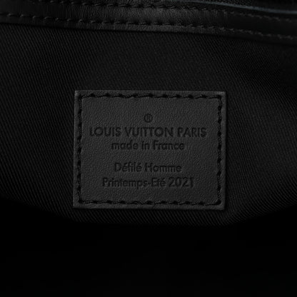 Louis Vuitton Calfskin Damier Distorted Keepall Bandouliere 40 Black 5 of 10