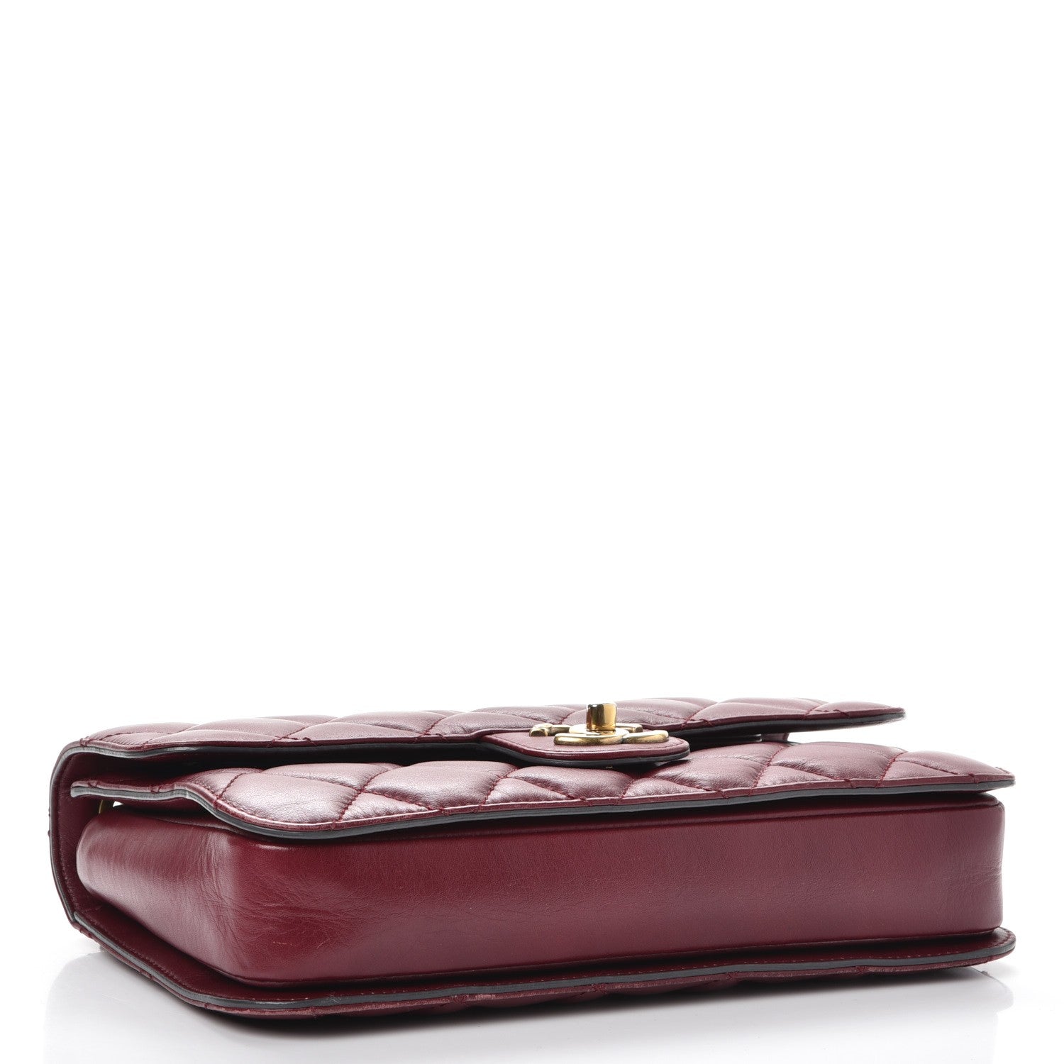 Chanel Calfskin Perfect Edge Medium Flap Burgundy 4 of 15