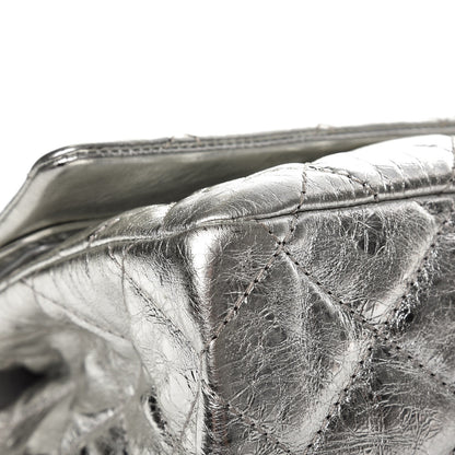 Chanel Metallic Aged Calfskin Quilted 2.55 Reissue 228 Flap Silver 8 of 11