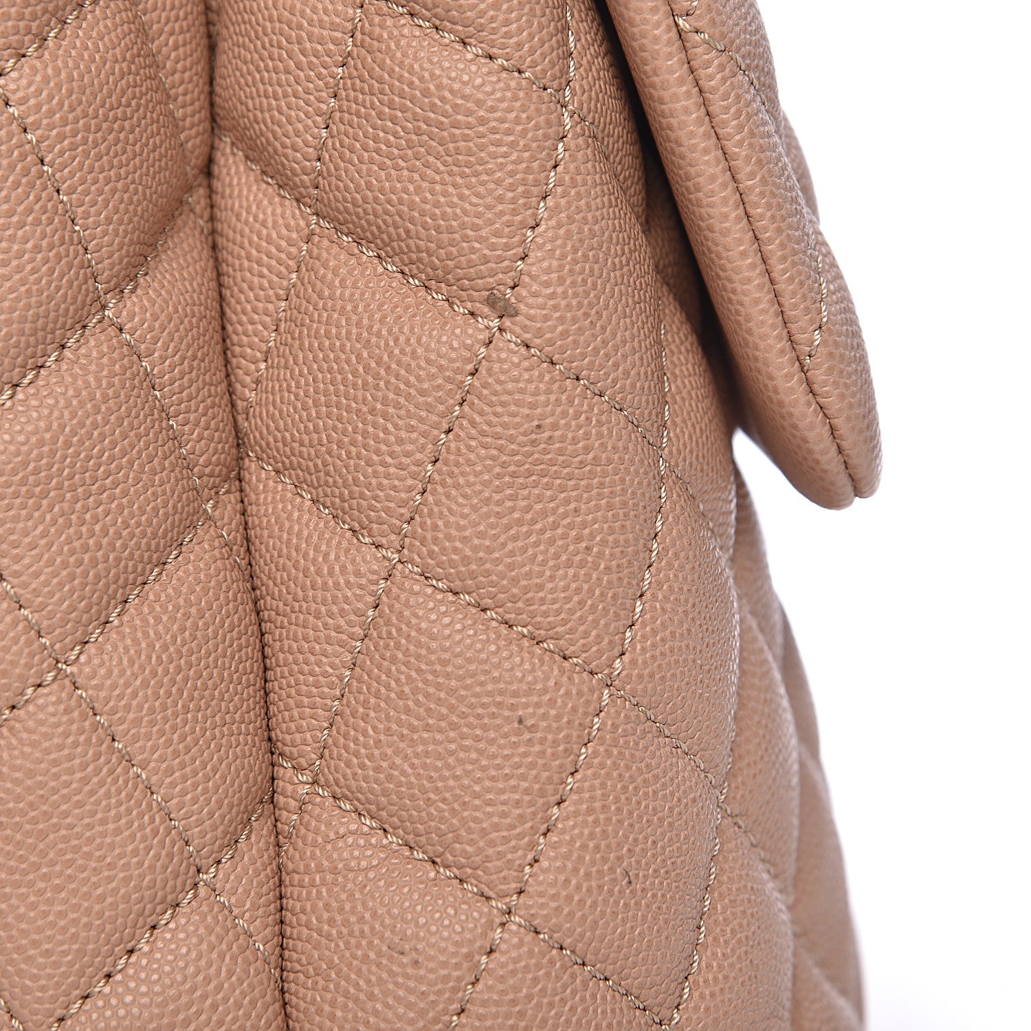 Chanel Caviar Lizard Quilted Medium Coco Handle Flap Light Beige 10 of 12