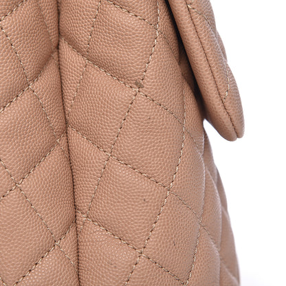 Chanel Caviar Lizard Quilted Medium Coco Handle Flap Light Beige 10 of 12