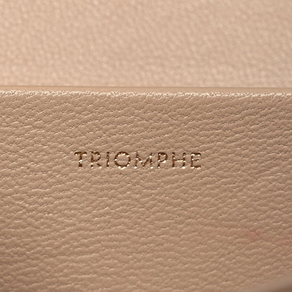 Celine Shiny Calfskin Medium Triomphe Nude 9 of 19