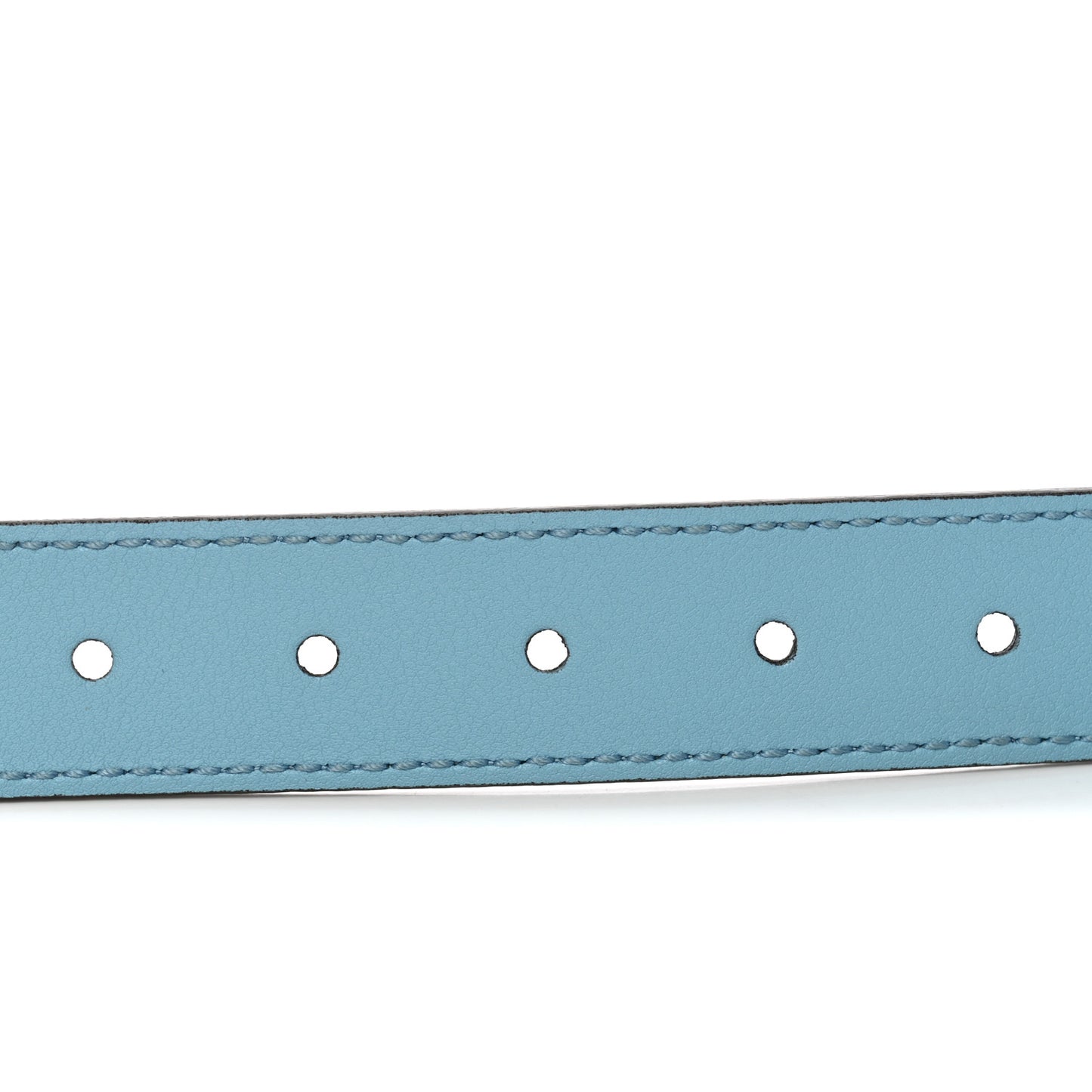 Calfskin Kids Double G Belt L Blue