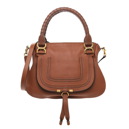 Chloe Calfskin Medium Marcie Satchel Tan 1 of 11