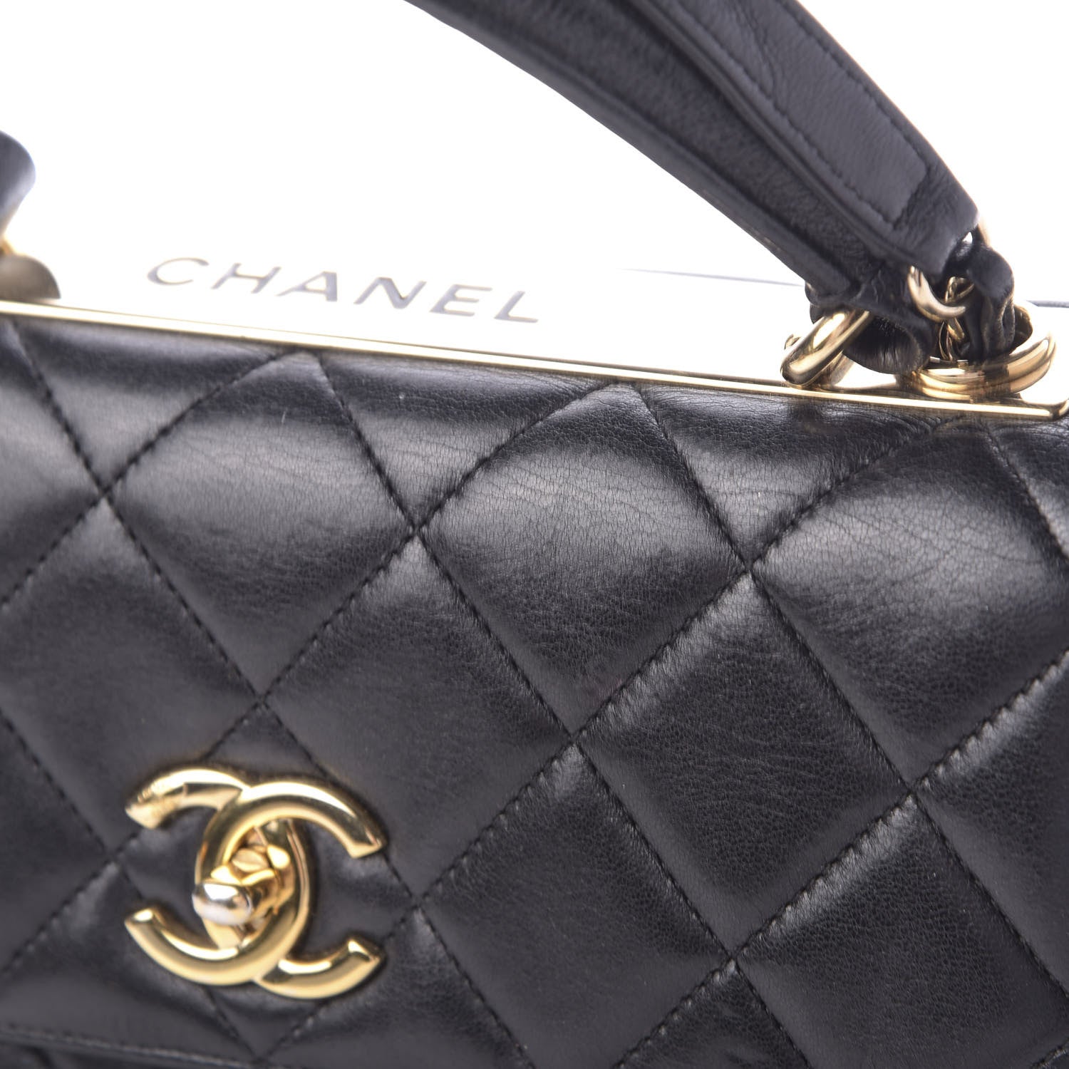 Chanel Lambskin Quilted Small Trendy CC Dual Handle Flap Bag Black 11 of 13