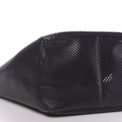 Tom Ford Calfskin Perforated T Twist Tote Black 8 of 9