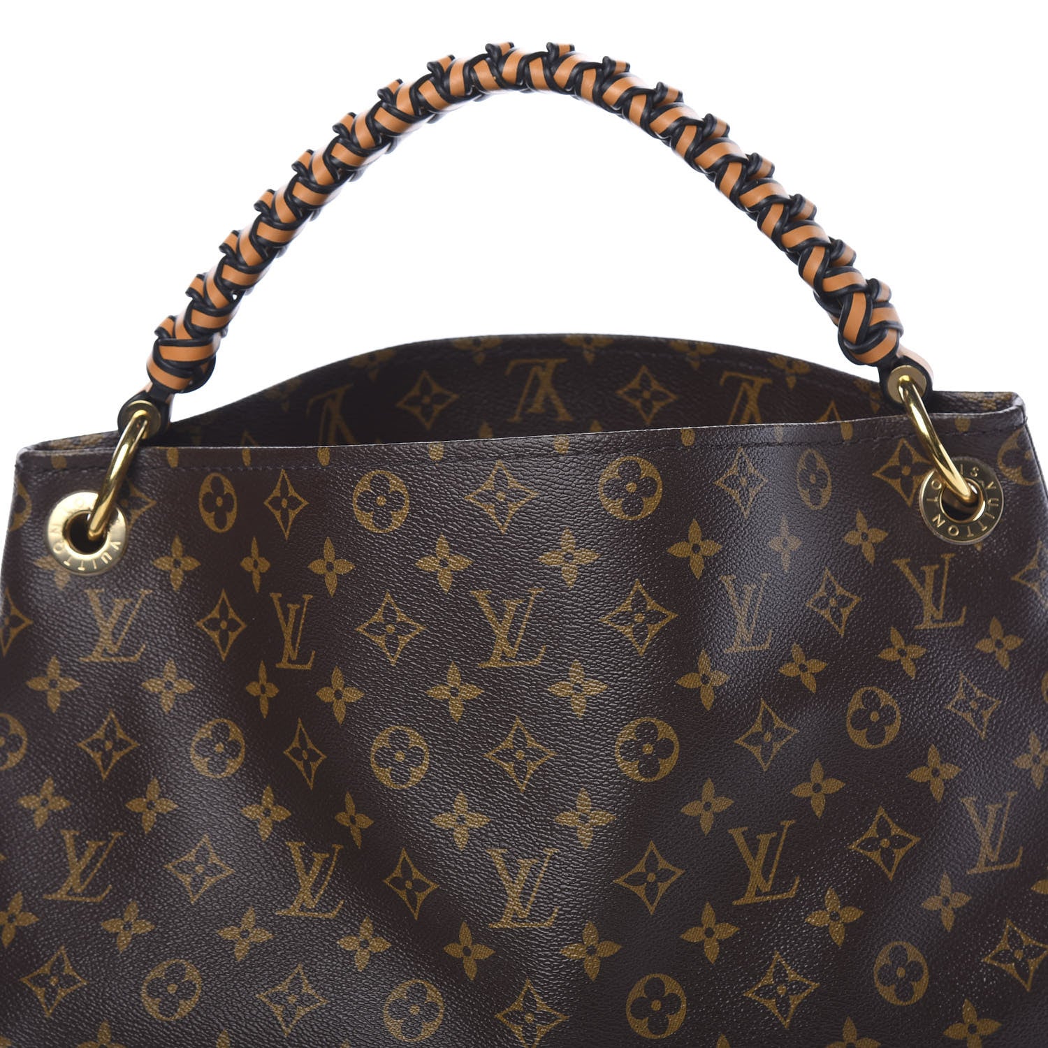 Louis Vuitton Monogram Braided Artsy MM Saphir Imperial Yellow 8 of 8