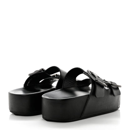 Balenciaga Smooth Nappa Mallorca Platform 50mm Slide Sandals 36 Black 4 of 9