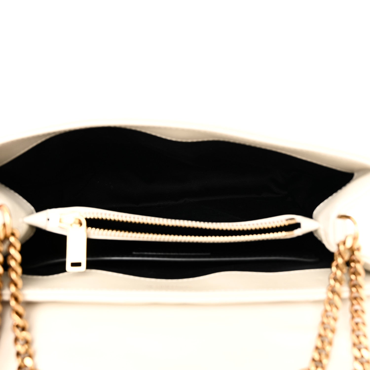 Saint Laurent Calfskin Y Quilted Monogram Small Loulou Chain Satchel Crema Soft 5 of 9