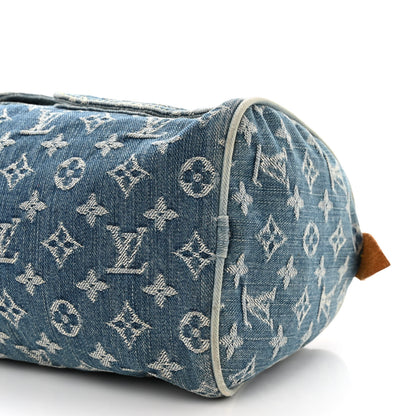 Louis Vuitton Monogram Denim Neo Speedy Blue 10 of 15