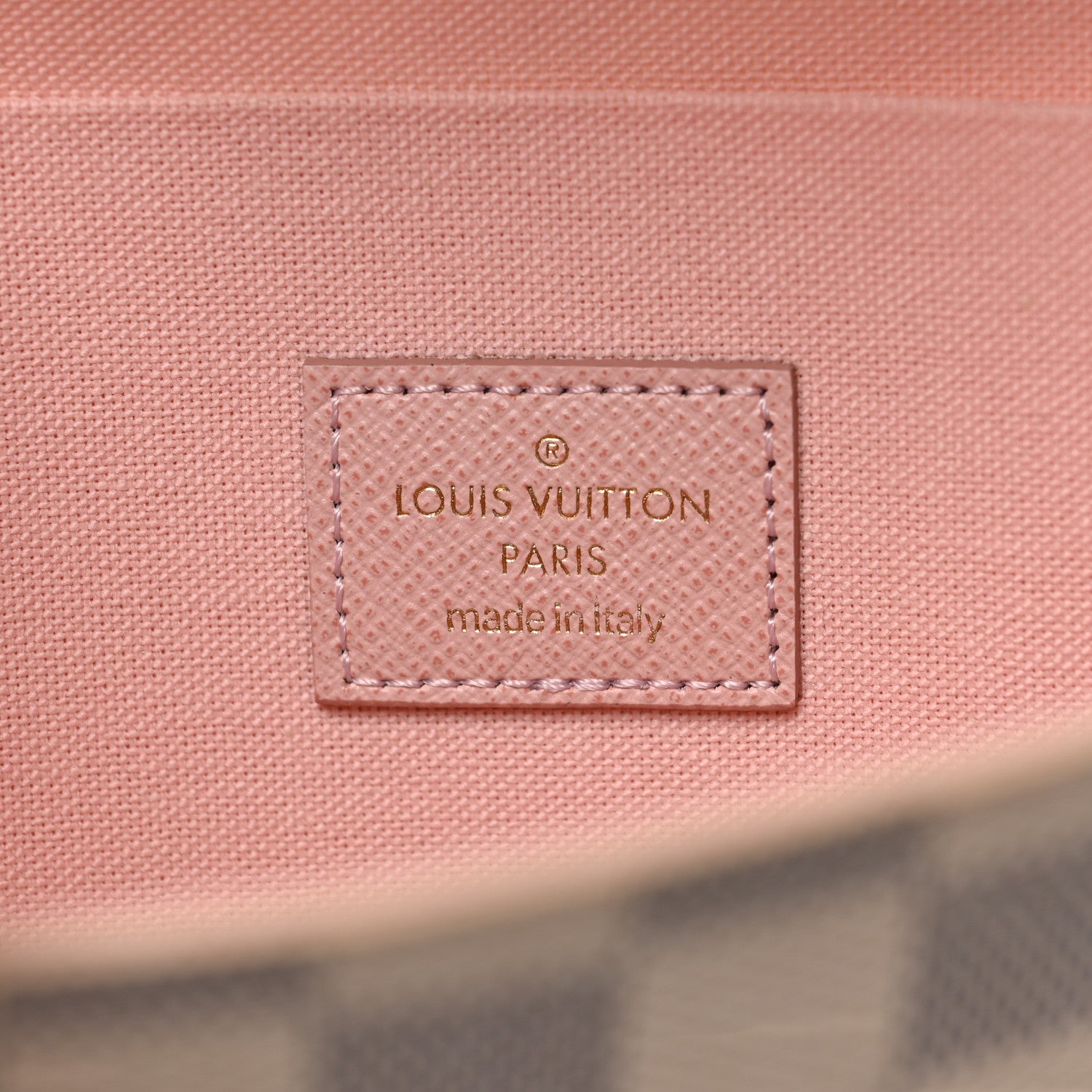 Louis Vuitton Damier Azur Pochette Felicie Chain Wallet Rose Ballerine 7 of 10