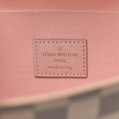 Louis Vuitton Damier Azur Pochette Felicie Chain Wallet Rose Ballerine 7 of 10