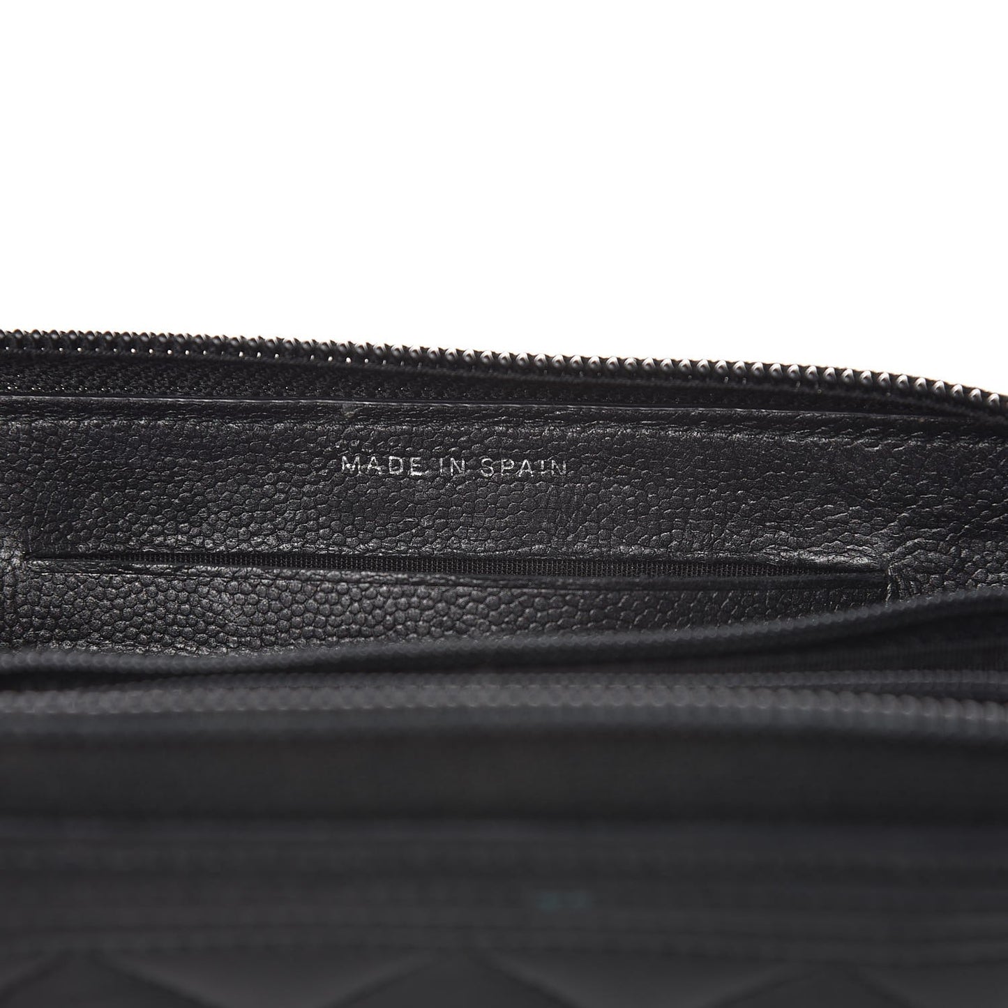 Caviar Quilted Boy Small Zip Around Wallet So Black