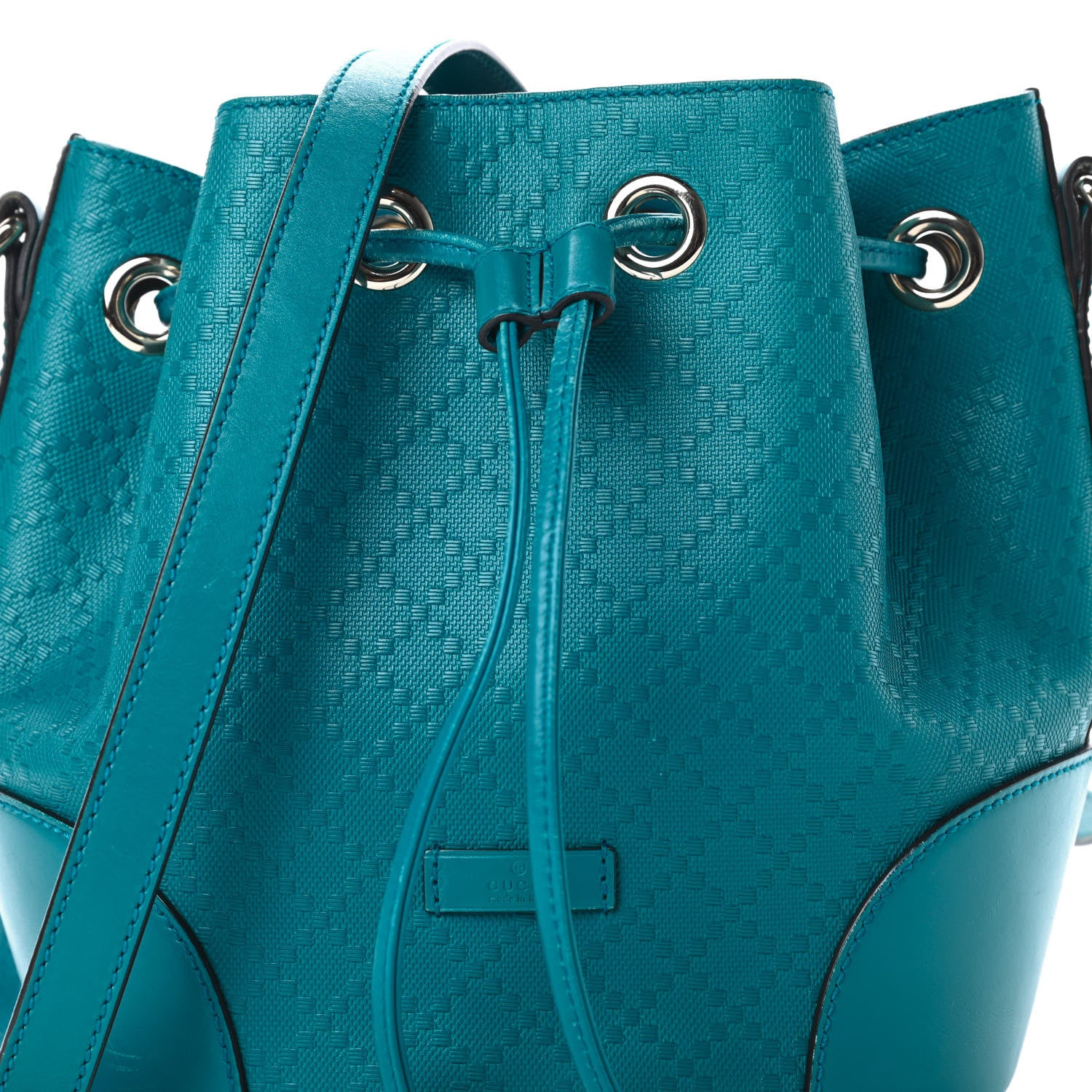 Gucci Hilary Lux Bright Diamante Small Bucket Bag Deep Cobalt 8 of 18