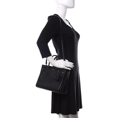 Saint Laurent Calfskin Baby Sac De Jour Black 2 of 9