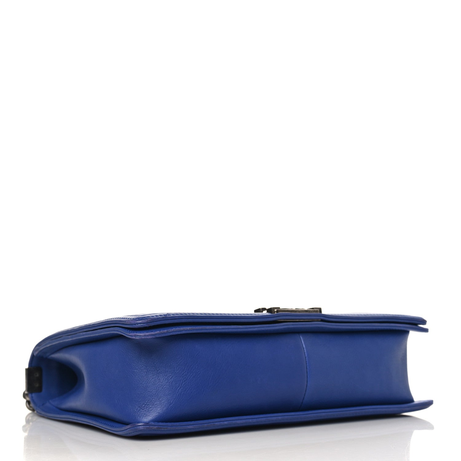 Chanel Calfskin Quilted Large Boy Flap Blue 3 of 10