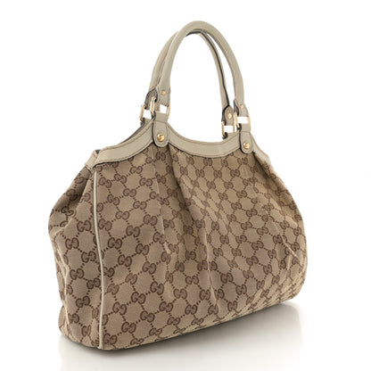 Gucci Monogram Medium Sukey Tote Off White 3 of 15