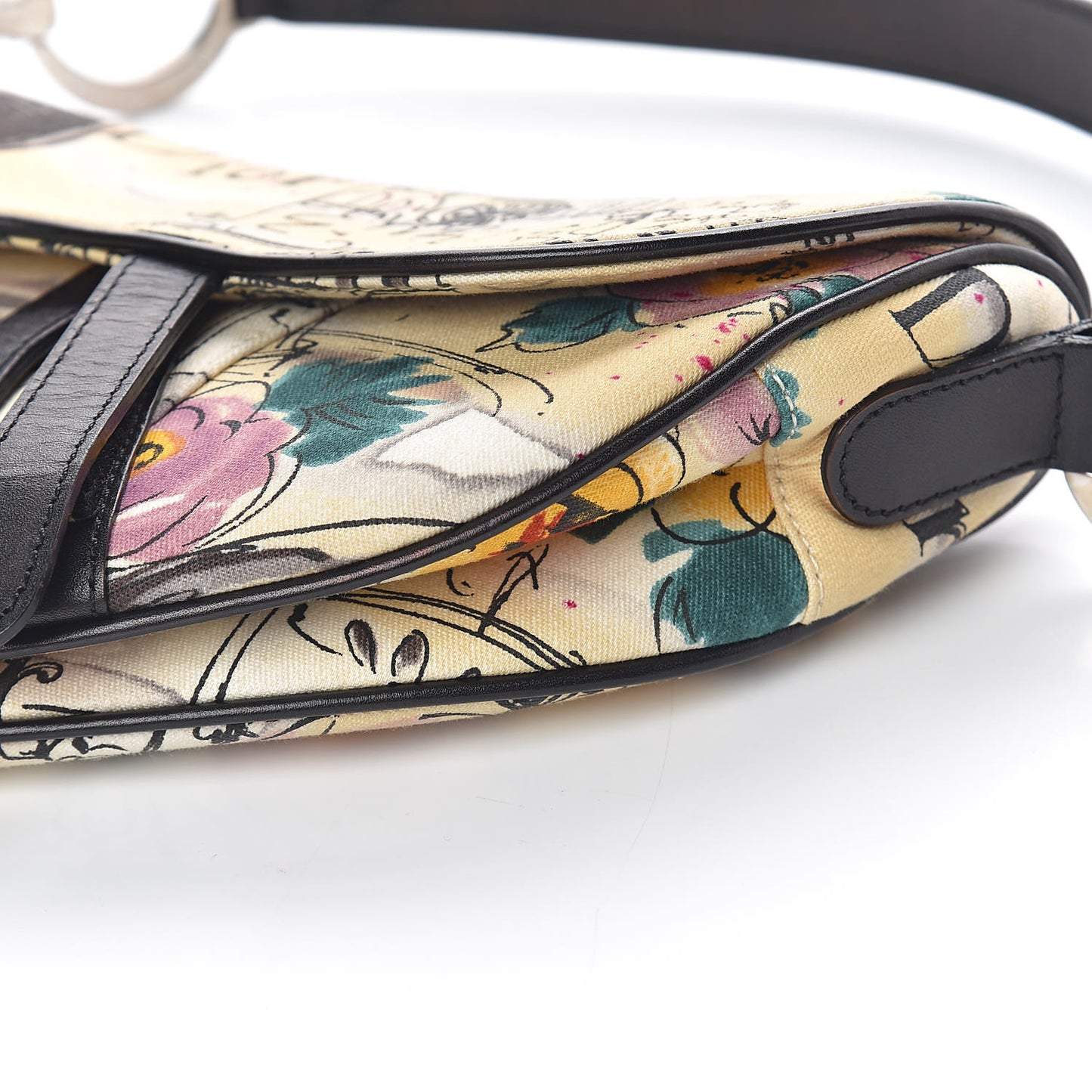 Canvas Paris 50s Saddle Bag Multicolor