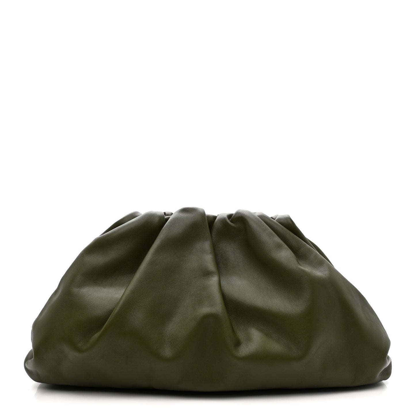 Smooth Butter Calf The Pouch Oversized Clutch Mustard