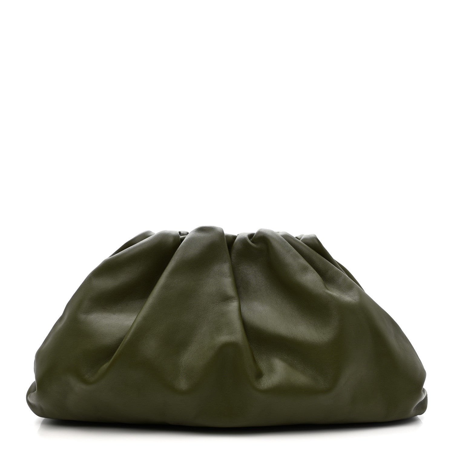 Bottega Veneta Smooth Butter Calf The Pouch Oversized Clutch Mustard 1 of 11